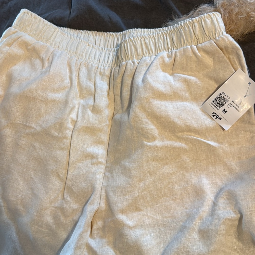 Linen Crème Pants